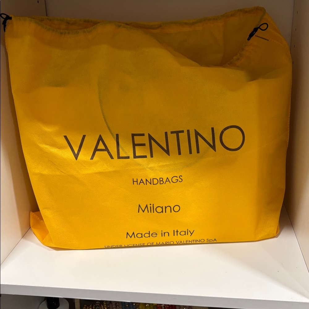 Mario Valentino Cream Tote with Gold Accent - Picture 3 of 7